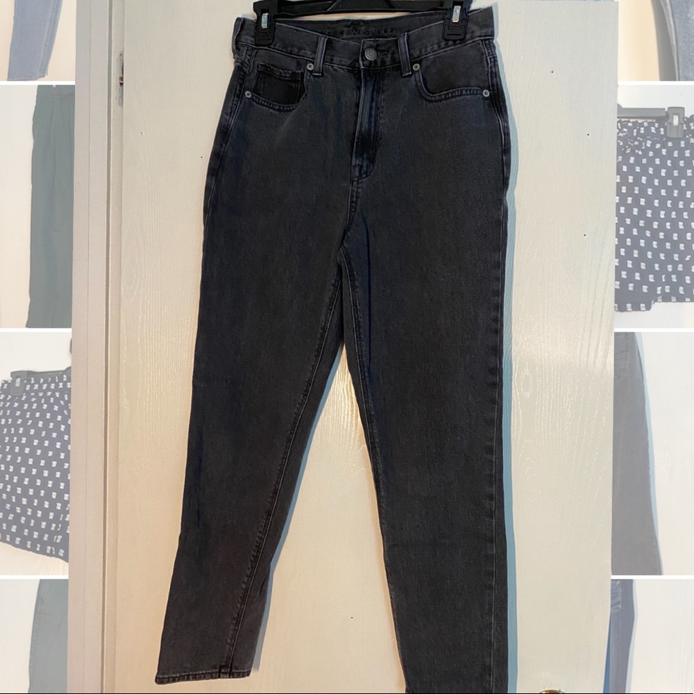 Light black American Eagle Mom Jeans